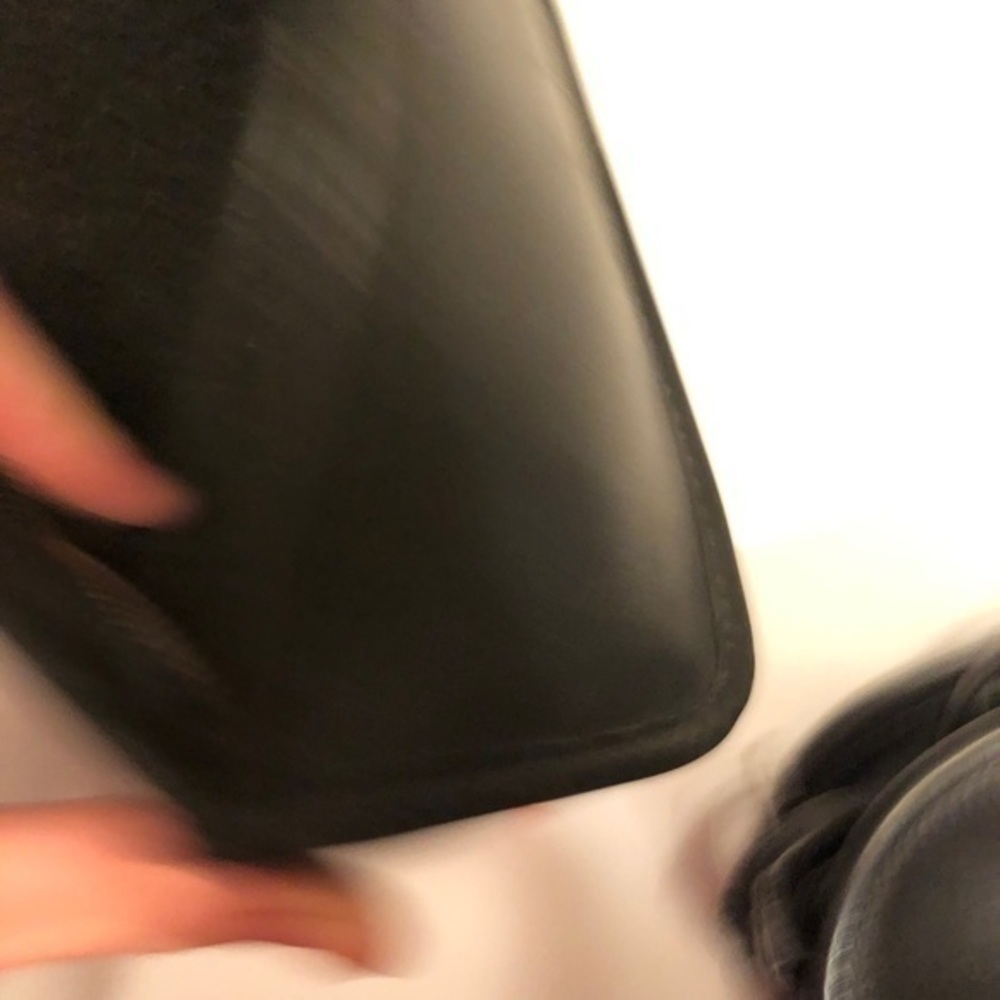 Coach vintage black leather cosmetic bag - Picture 7 of 11